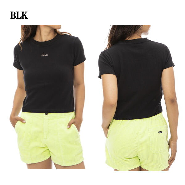 【RVCA】ルーカ DAISY RIB TOP レディース Tシャツ 半袖 トップス リブ素材 シンプル カジュアル アウトドア キャンプ スケートボード S/M/L 3カラー【正規品】 54tide-10139097 surf&snow 54TIDE サンプル画像2