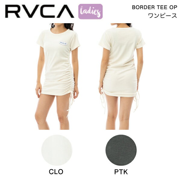 Rakuten - 【RVCA】ルーカ BORDER TEE OP レディース Tシャツ ワンピース 半袖 トップス ティーシャツ スケートボード ストリート サーフ アウトドア キャンプ S/M 2カラー【正規品】