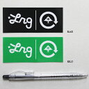 【LRG】エルアールジー COMPANY STICKER カンパニーステッカー/4.3×10.2cm/ブラック・グリーン