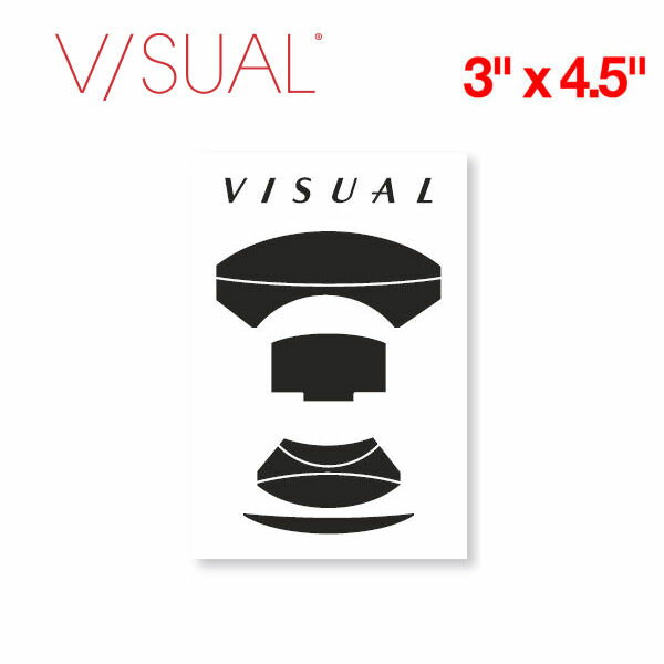 【V/SUAL】ヴィジュアル Lens ステッカー 縦約11.3cm×横約7.6cm VISUAL