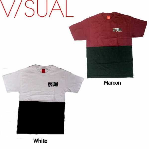 【V/SUAL】ヴィジュアル2016春夏 Civic Tee メンズ Tシャツ 半袖ティーシャツ トップス ストリート スケボー スケートボード S-M 2カラー【正規品】
