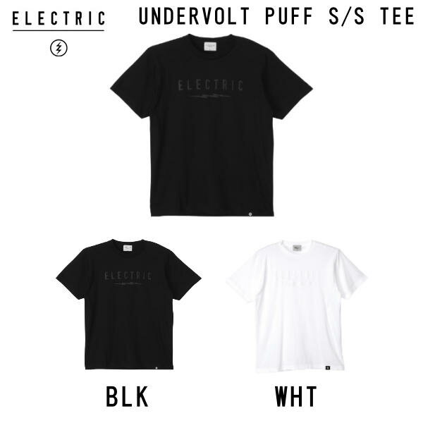 Rakuten - 【ELECTRIC】エレクトリック 2025春夏 UNDERVOLT PUFF S/S TEE メンズ 半袖 Tシャツ トップス ストリート スケーター アウトドア キャンプ M/L/XL 2カラー【正規品】