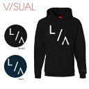 【V/SUAL】ヴィジュアル 2016秋冬 LA Hoodie メンズプルオーバーパーカー 長袖 スケートボード アウトドア ストリート キャンプ スノーボード 2カラー 【正規品】