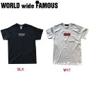 【WORLD WIDE FAMOUS】ワールドワイドフェイマス 2018春夏 FR T メンズ レディース キッズ 半袖Tシャツ ティーシャツ トップス TEE YS-2XL 2カラー