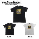 【WORLD WIDE FAMOUS】ワールドワイドフェイマス 2019春夏 CHT 半袖 Tシャツ クルーネック メンズ レディース YL S M L XL 2XL 2カラー ブラック ホワイト 【あす楽対応】