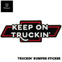 ブリクストン Brixton × Chevrolet Collaboration TRUCKIN BUMPER STICKER Bel Air Black ロゴステッカー シール スケートボード