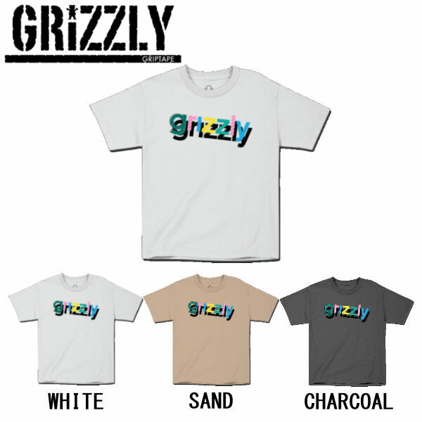 【GRIZZLY】 グリズリー 2020春夏 GRIZZLY TO THE MAX YOUTH S/S ボーイズ半袖シャツ GYA2001P08 半袖カットソー ロゴTEE キッズ White Sand Charcoal 3カラー S M L XL【正規品】【あす楽対応】