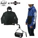 【HERSCHEL×INDEPENDENT】ハーシェル×インディペンデント コラボ WINDBREAKER HIP PACK ANORAK ウインドブレーカー ヒップパック アノラック スケートボード ストリート S/M/L/XL 2カラー
