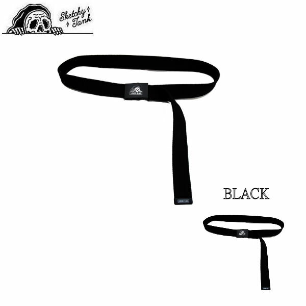 スケッチータンク 2019春 LC WEB BELT メンズ ウェブベルト ウェビングベルト ガチャベルト アクセサリー BLACK