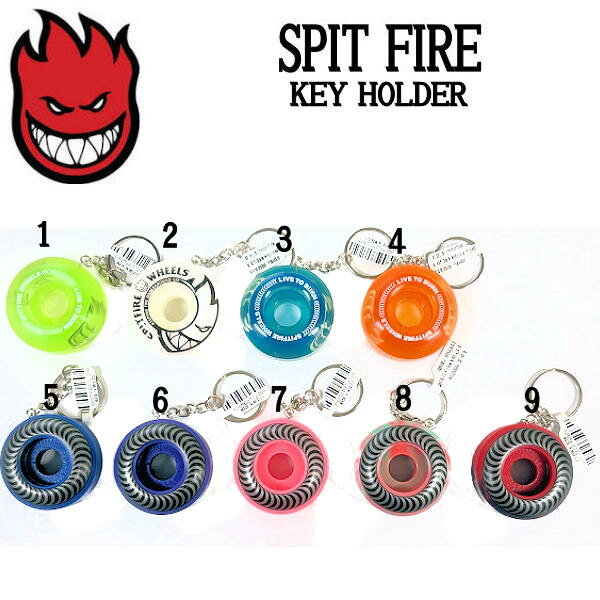 【SPIT FIRE】スピットファイア KEY HOLDER キーホルダー FORMULA FOUR ウィール スケートボード タイヤ パーツ 42mm 【正規品】