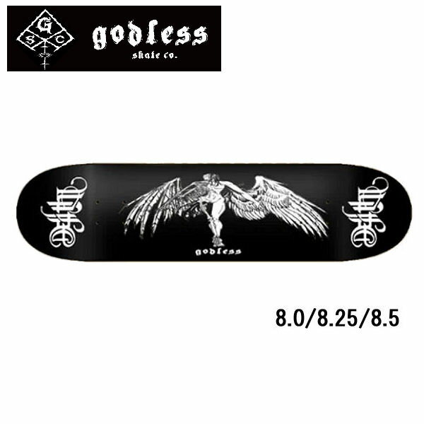 【godless】ゴッドレス SKATEBOARD LIFEDEATH スケートボード デッキ スケボー ストリート パーク ボウル ランプ sk8 skateboard 8.0/8.25/8.5【あす楽対応】