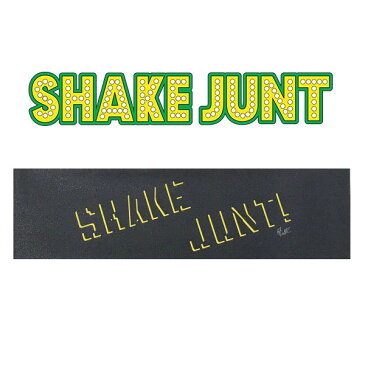 【SHAKE JUNT】シェイクジャント SHAKE JUNT GRIP TAPE KYLE WALKER デッキテープ グリップテープ スケートボード 9in×33in BLACK/YELLOW【あす楽対応】