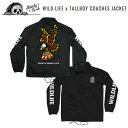 【SKETCHY TANK】スケッチータンク LURKING CLASS 2020秋冬 WILD LIFE x TALLBOY COACHES JACKET ラーキングクラス コーチジャケット メンズ ジャケット コラボ トップス M/L/XL ブラック【正規品】【あす楽対応】