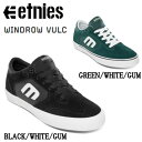 【etnies】エトニーズ WINDROW VULC メンズ ウインドロウ バルク スケートシューズ スケシュー 靴 スニーカー スケートボード 耐久性 25.5cm-28.0cm ブラック【あす楽対応】