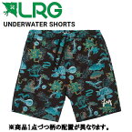 【LRG】エルアールジー 2021春夏 UNDERWATER SHORTS メンズ ショーツ ハーフパンツ スケートボード サーフィン ボトムス M/L ブラック【あす楽対応】