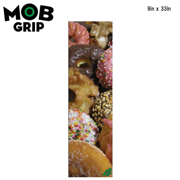 【MOB GRIP】モブグリップ PINK BOX ドーナッツ柄 グリップテープ Grip Tape デッキテープ スケートボード スケボー sk8 9×33インチ 【正規品】