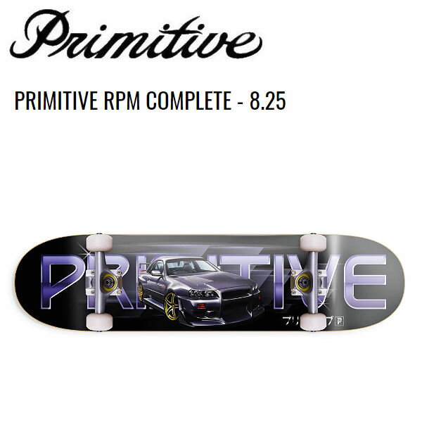 【Primitive】プリミティブ PRIMITIVE RPM COMPLETE メンズ 初心者 スケートボード コンプリートデッキ 板 完成品 8.25インチ【あす楽対応】