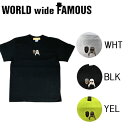 【WORLD WIDE FAMOUS】ワールドワイドフェイマス 2021春夏 Tシャツ メンズ レディース トップス ストリート ティーシャツ S/M/L 2カラー 【正規品】【あす楽対応】