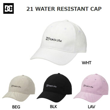 【DC Shoes】ディーシーシューズ 2021-2022 21 WATER RESISTANT CAP キャップ スナップバック 帽子 刺繍 スケートボード スノーボード 4カラー【正規品】【あす楽対応】