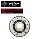 【godless】ゴッドレス ZODIAC Conical Wheels ラジアル ウィール スケートボード スケボー ストリート パーツ 部品 52mm 101a【正規品】