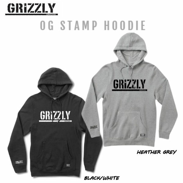 【GRIZZLY】グリズリー 2021秋冬 OG Stamp Hoodie メンズ フード プルオーバー パーカー スケートボード sk8 skateboard ストリート 正規品【あす楽対応】