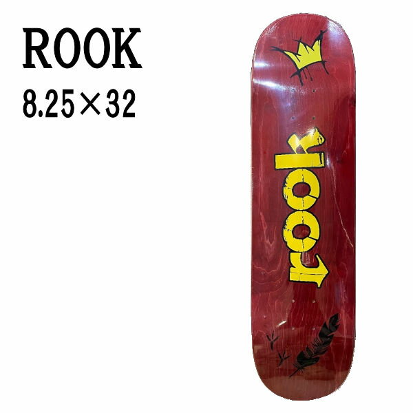 【ROOK】ルーク SKATEBOARD DECK デッキ スケートボード スケボー ストリート 板 8.25×32 ONE COLOR【..