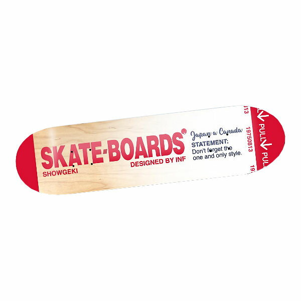 【SHOWGEKI SKATEBOARDS】衝撃 ショウゲキ TEAM AID Adult Kids スケートボード スケート デッキ SKATE DECK SK8 スケボー 板 7.375/7.5/7.625/7.75/8.0【あす楽対応】 2