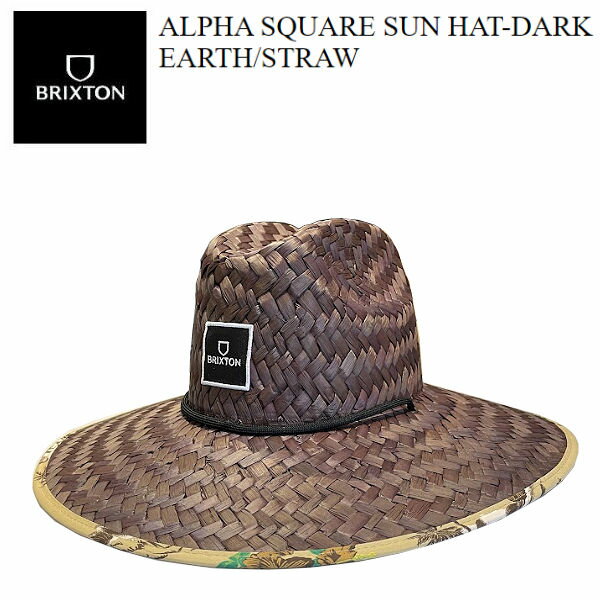 【BRIXTON】ブリクストン 2023春夏 ALPHA SQUARE SUN HAT メンズ レディース ハット 麦わら 帽子 アウトドア キャンプ S/M L/XL【正規品】【あす楽対応】