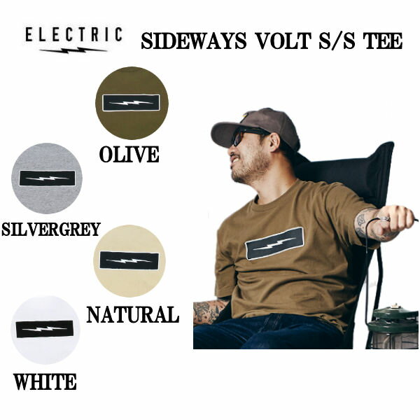 【ELECTRIC】エレクトリック 2023春夏 SIDEWAYS VOLT S/S TEE メンズ Tシャツ 半袖トップス スケートボード ストリート M/L/XL 4カラー【正規品】【あす楽対応】