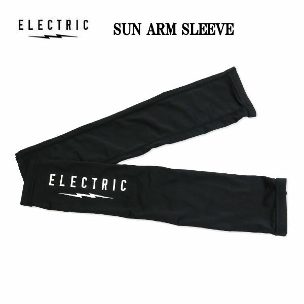 【ELECTRIC】エレクトリック 2023春夏 SUN ARM SLEEVE サンアームスリーブ 日焼け防止 アームカバー アウトドア スケートボード ストリート ブラック【正規品】【あす楽対応】