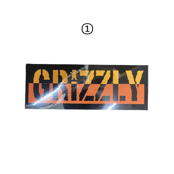surf&snow 54TIDEの【GRIZZLY】グリズリー XL STAMP STICKER ステッカー ベアー シール スケートボード スケボー SK8 ストリート 4カラー 【正規品】｜アングル2