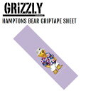 yGRIZZLYzOY[ HAMPTONS BEAR GRIPTAPE SHEET fbLe[v Obve[v XP[g{[h XP{[ sk8 skateboard p[vyyΉz