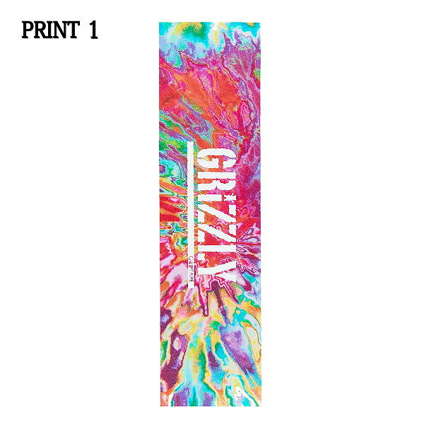 surf&snow 54TIDEの【GRIZZLY】グリズリー FALL 22 TIE DYE GRIPTAPE SHEET グリップテープ デッキテープ スケートボード SKATEBOARD Griptape 9×33 5カラー【正規品】｜アングル2