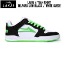 【LAKAI×YEAH RIGHT】ラカイ×イエ―ライト コラボ 2023 TELFORD LOW BLACK / WHITE SUEDE メンズ レディース ...