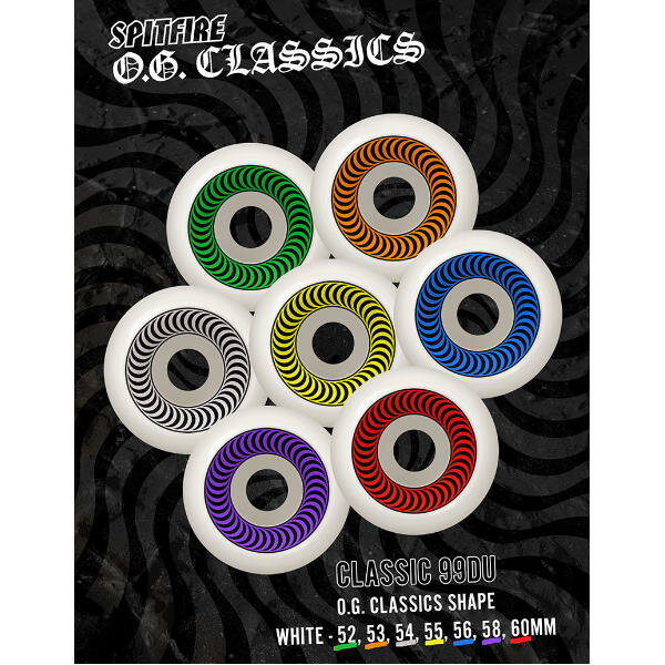 【SPIT FIRE】スピットファイア OG CLASSIC オージークラシック シェイプ ウィール スケートボード 52mm/53mm 99DURO(4個1セ...
