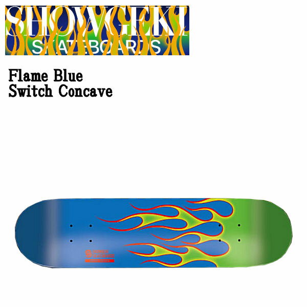 衝撃 ショウゲキ Blue Flame Switch Concave スイッチコンケーブ スケートボード スケート デッキ SKATE DECK SK8 スケボー 板 7.5/7.875