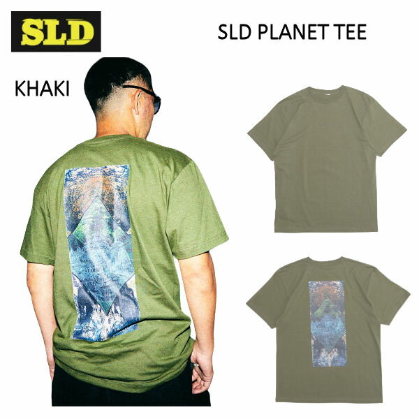 PLANET T-SHIRT Khaki Tシャツ ユニセックス TEE スケートボード スケボー SK8 ストリート ファッション 伊藤慎一 イトシン 