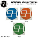 【54TIDE】54ORIGINAL ROUND STICKER S オリジナル カッティングステッカー ロゴ シール スケートボード ストリート スノーボード...