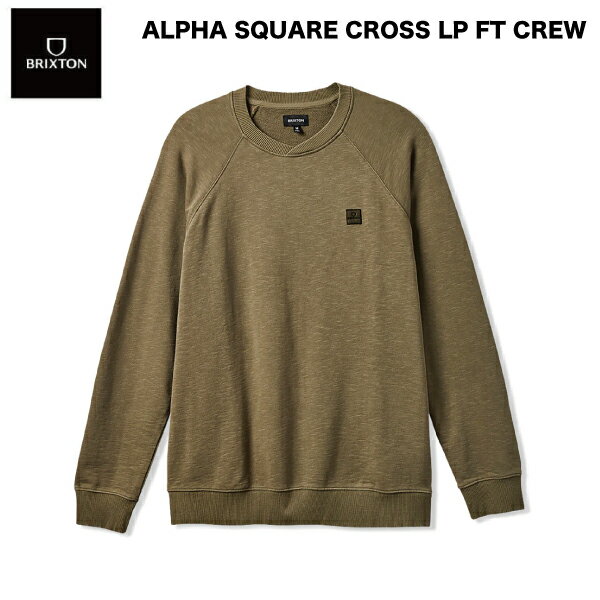 【BRIXTON】ブリクストン 2023秋冬 ALPHA SQUARE CROSS LP FT CREW メンズ トレーナー スウェット 長袖 トップス S/M/L/XL【正規品】【あす楽対応】