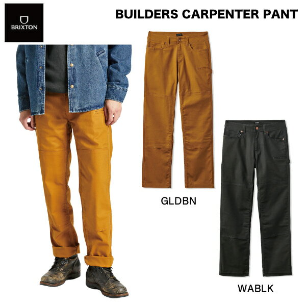 ブリクストン 2023秋冬 BUILDERS CARPENTER PANT メンズ ボトムス カーペンターパンツ 長ズボン 生活防水 ストリート スケートボード 28-38 2カラー