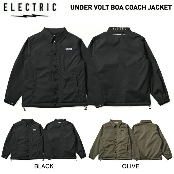 【ELECTRIC】エレクトリック 2023秋冬 UNDER VOLT BOA COACH JACKET メンズ ボアコーチジャケット アウター トップス スノーボード スキー アウトドア スケートボード M/L/XL 2カラー【正規品…