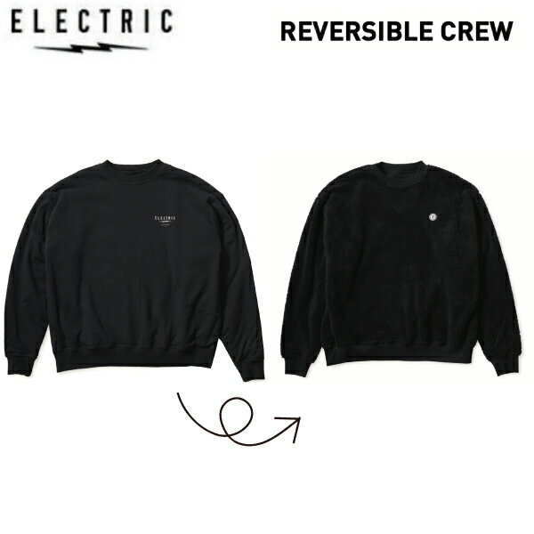 【ELECTRIC】エレクトリック 2023秋冬 REVERSIBLE CREW メンズ トレーナー リバーシブル トップス 長袖 スケートボード スケボー M/L/XL【正規品】【あす楽対応】