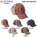 【ELECTRIC】エレクトリック 2023秋冬 EAR FLAP LOW CAP メンズ レディース フライトキャップ 帽子 スケートボード スノーボード ONESIZE 5カラー【正規品】【あす楽対応】