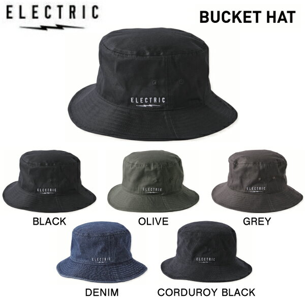 エレクトリック 2023秋冬 BUCKET HAT メンズ レディース バケットハット サファリハット 帽子 スケートボード スケボー ONESIZE 5カラー