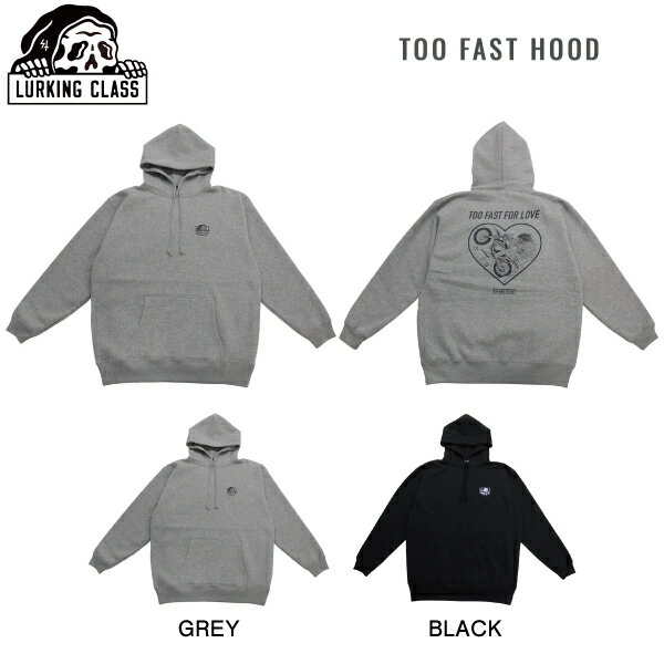 【LURKING CLASS】ラーキングクラス 2023秋冬 TOO FAST HOOD メンズ プルオーバーパーカー トップス スケートボード スケボー M/L/XL 2カラー【正規品】