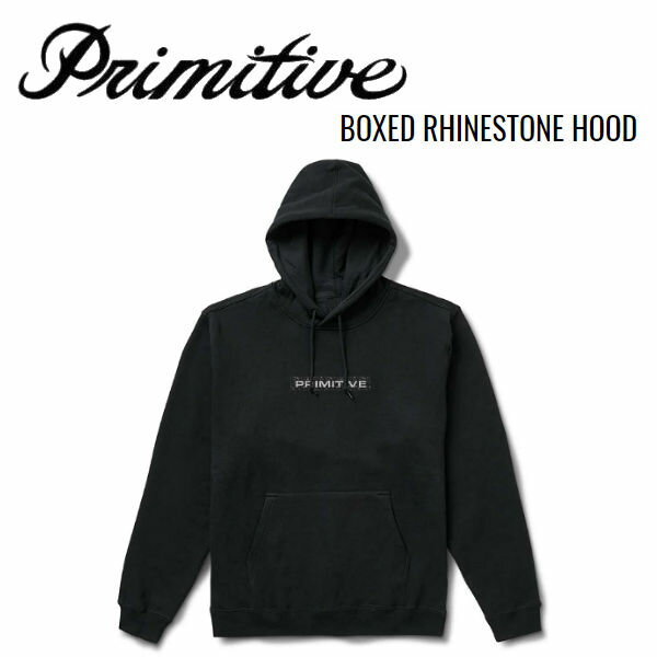 【Primitive】プリミティブ 2023秋冬 BOXED RHINESTONE HOOD メンズ レディース パーカー スケートボー..