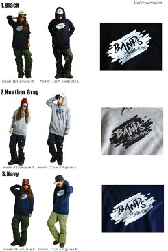 【BANPS】バンプス RAGLAN PULLOVER PARKA brush メンズプルオーバーパーカー 長袖パーカー レディース S-XL 5カラー