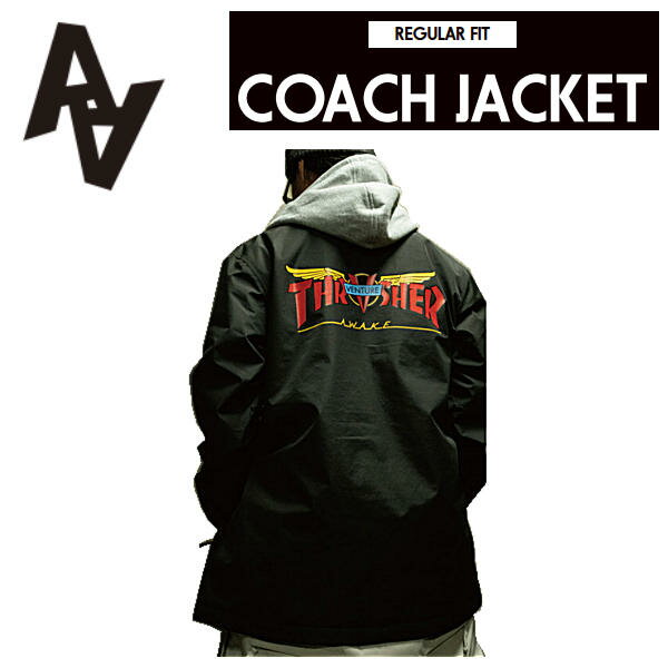 【AA HARDWEAR】2023/2024 ダブルエー COACH JACKET VENTUREメンズ コーチジャケット ベンチャー コラボ スノージャケット 耐水 防水 スノーウェア スノーボード M/L/XL【正規品】【あす楽対応】