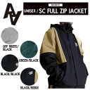 【AA HARDWEAR】2023/2024 ダブルエー SC FULLZIP JACKET ユニセックス フルジップジャケット サンタクルーズ 耐水 防水 スノーウェア スノーボード S/M/L/XL 4カラー【あす楽対応】