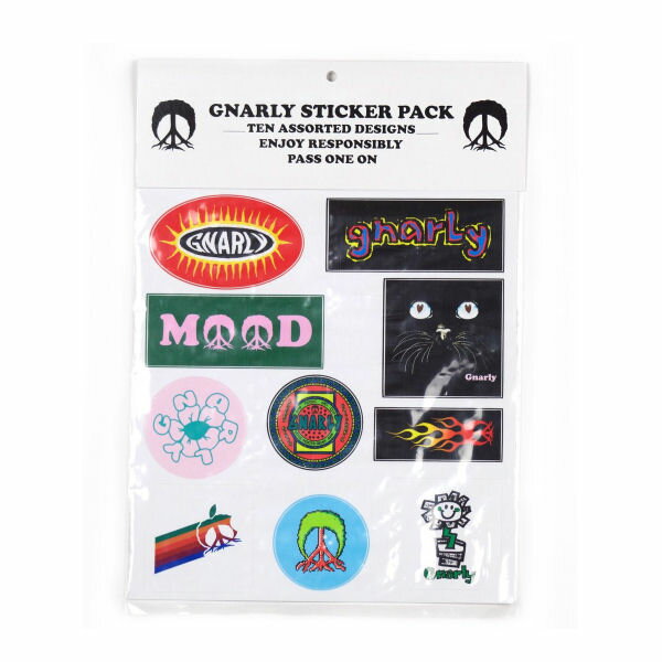 【GNARLY】ナーリー 2018秋 Color Sticker Pack ステッカー アソート 10デザイン ...